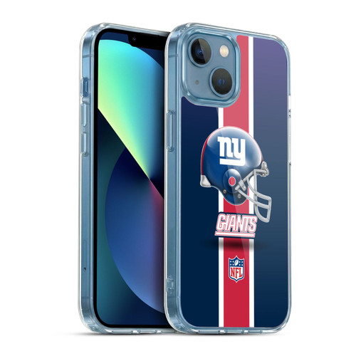 NFL New York Giants Logo Helmet Soft Gel Case for Apple iPhone 13 Mini & MagSafe
