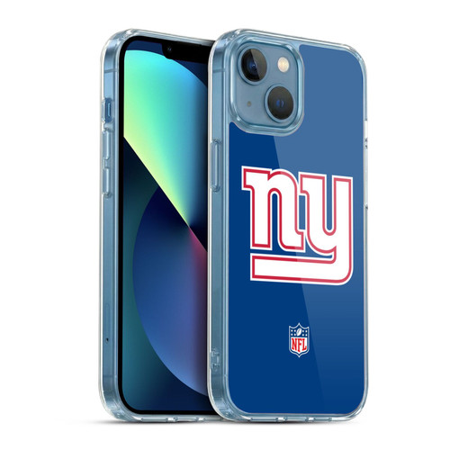 NFL New York Giants Logo Plain Soft Gel Case for Apple iPhone 13 Mini & MagSafe