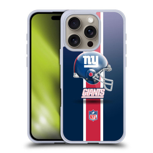 NFL New York Giants Logo Helmet Soft Gel Case for Apple iPhone 16 Pro NFL New York Giants Logo Helmet Soft Gel Case for Apple iPhone 16 Pro