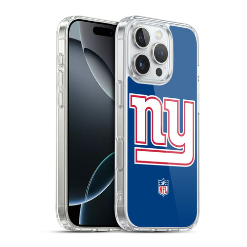 NFL New York Giants Logo Plain Soft Gel Case for Apple iPhone 16 Pro & MagSafe