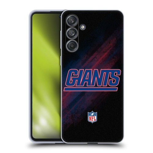 NFL New York Giants Logo Blur Soft Gel Case for Samsung Galaxy M55 5G