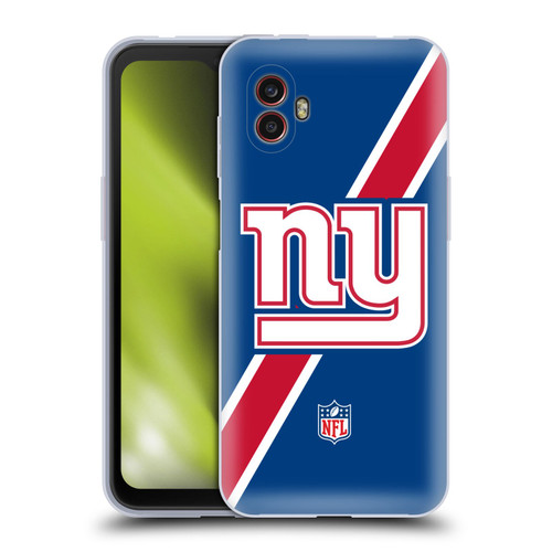 NFL New York Giants Logo Stripes Soft Gel Case for Samsung Galaxy Xcover6 Pro/Pro2