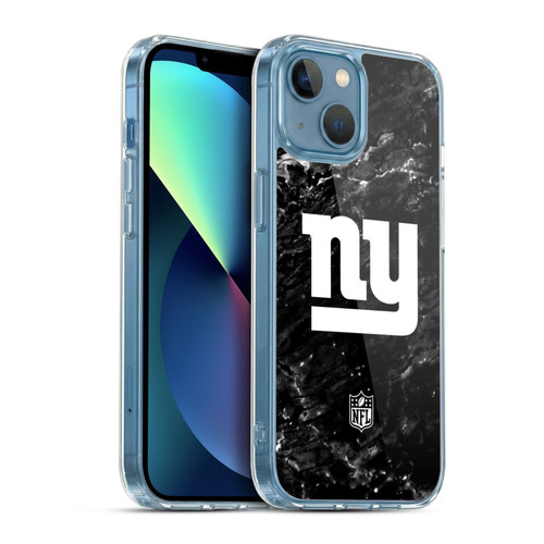 NFL New York Giants Artwork Marble Soft Gel Case for Apple iPhone 13 Mini & MagSafe
