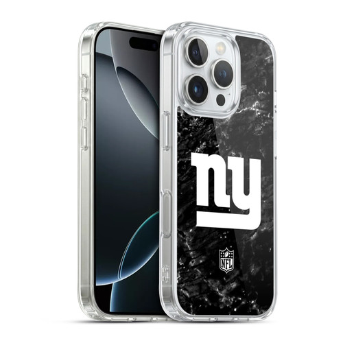 NFL New York Giants Artwork Marble Soft Gel Case for Apple iPhone 16 Pro & MagSafe
