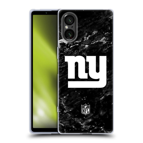 NFL New York Giants Artwork Marble Soft Gel Case for Sony Xperia 5 V 5G
