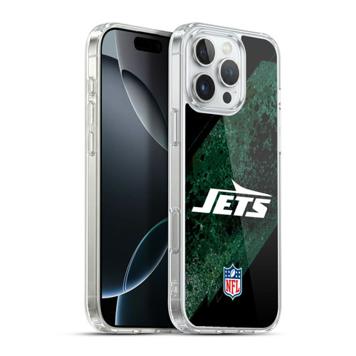 NFL New York Jets Logo Blur Soft Gel Case for Apple iPhone 16 Pro Max & MagSafe