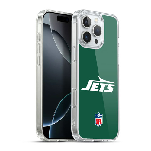 NFL New York Jets Logo Plain Soft Gel Case for Apple iPhone 16 Pro Max & MagSafe