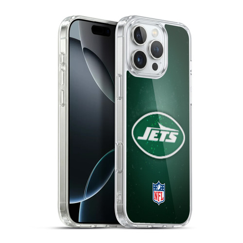 NFL New York Jets Artwork LED Soft Gel Case for Apple iPhone 16 Pro Max & MagSafe
