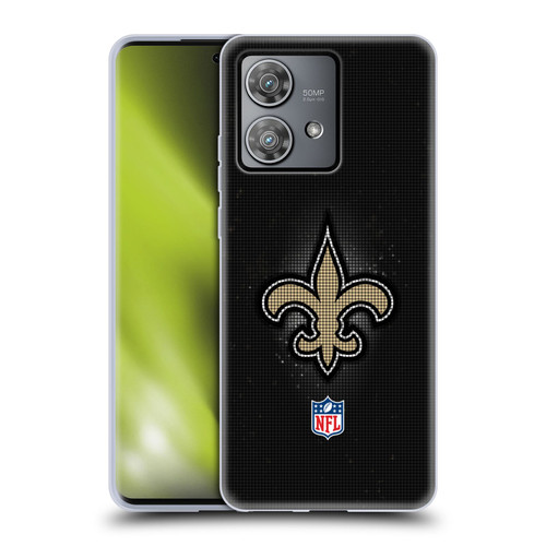 NFL New Orleans Saints Artwork LED Soft Gel Case for Motorola Edge 40 Neo 5G
