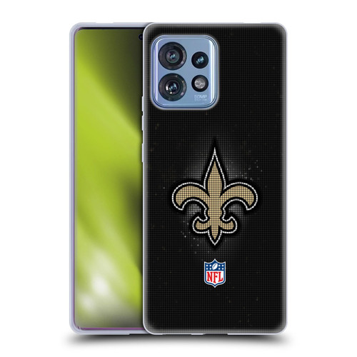 NFL New Orleans Saints Artwork LED Soft Gel Case for Motorola Moto Edge 40 Pro