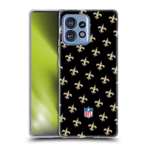 NFL New Orleans Saints Artwork Patterns Soft Gel Case for Motorola Moto Edge 40 Pro