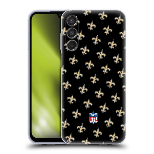 NFL New Orleans Saints Artwork Patterns Soft Gel Case for Samsung Galaxy M15/F15 5G