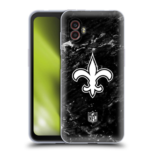 NFL New Orleans Saints Artwork Marble Soft Gel Case for Samsung Galaxy Xcover6 Pro/Pro2