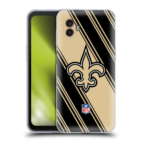 NFL New Orleans Saints Artwork Stripes Soft Gel Case for Samsung Galaxy Xcover6 Pro/Pro2