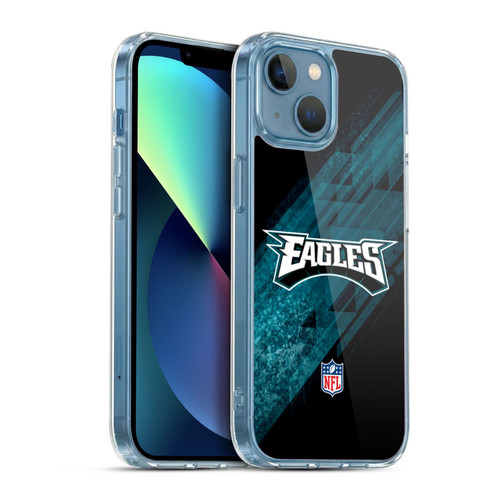 NFL Philadelphia Eagles Logo Blur Soft Gel Case for Apple iPhone 13 Mini