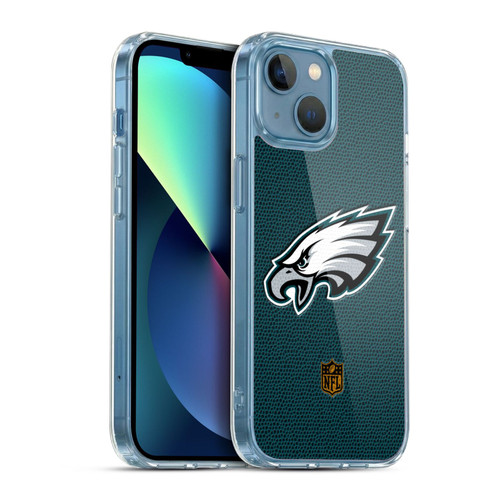 NFL Philadelphia Eagles Logo Football Soft Gel Case for Apple iPhone 13 Mini