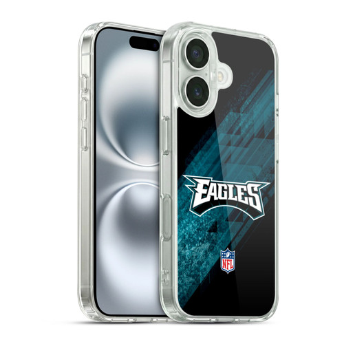 NFL Philadelphia Eagles Logo Blur Soft Gel Case for Apple iPhone 16