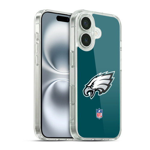 NFL Philadelphia Eagles Logo Plain Soft Gel Case for Apple iPhone 16