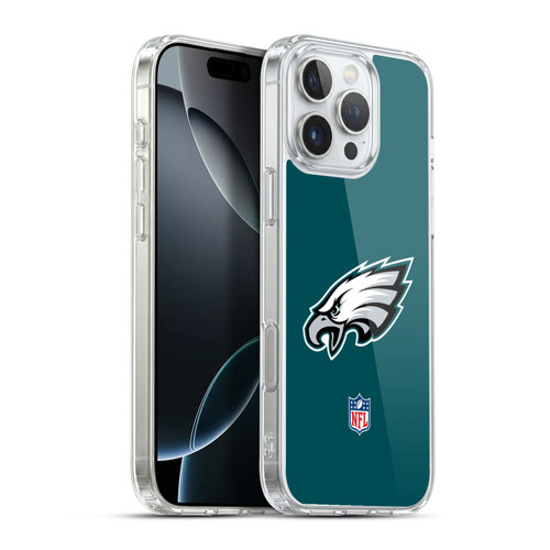 NFL Philadelphia Eagles Logo Plain Soft Gel Case for Apple iPhone 16 Pro Max