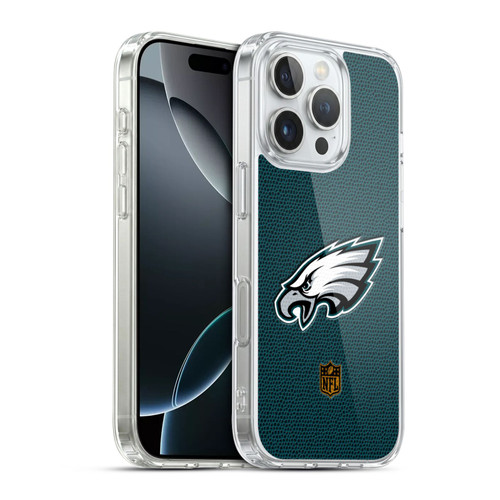 NFL Philadelphia Eagles Logo Football Soft Gel Case for Apple iPhone 16 Pro