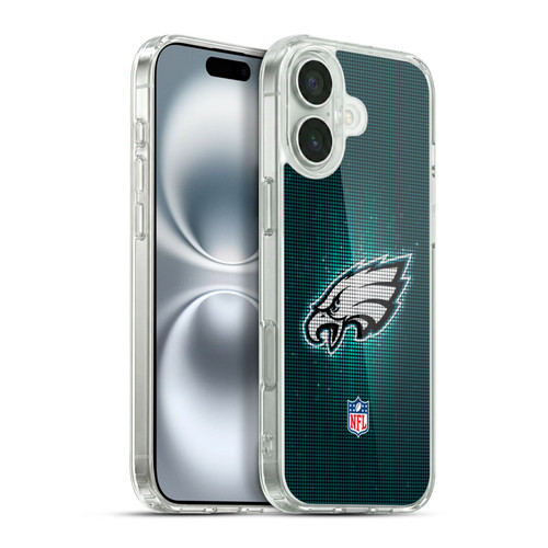 NFL Philadelphia Eagles Artwork LED Soft Gel Case for Apple iPhone 16 Plus