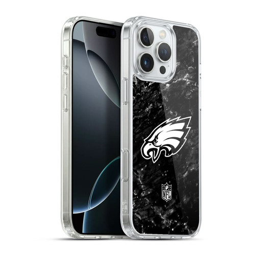 NFL Philadelphia Eagles Artwork Marble Soft Gel Case for Apple iPhone 16 Pro Max