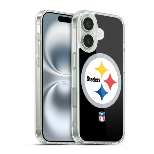 NFL Pittsburgh Steelers Logo Plain Soft Gel Case for Apple iPhone 16