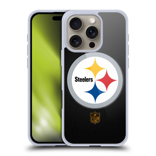 NFL Pittsburgh Steelers Logo Football Soft Gel Case for Apple iPhone 16 Pro