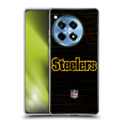 NFL Pittsburgh Steelers Logo Distressed Look Soft Gel Case for OPPO OnePlus Ace 3 5G