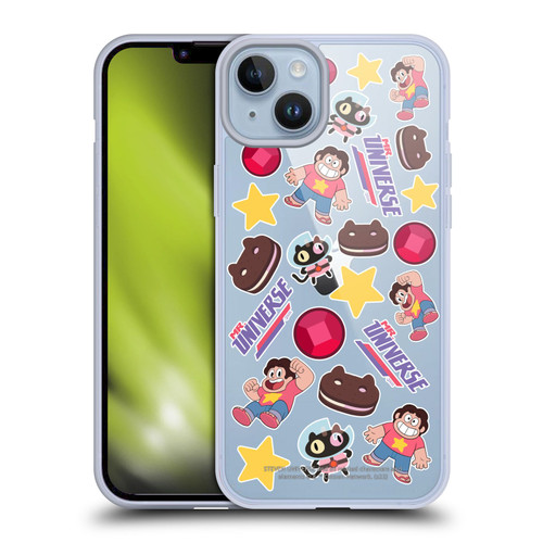 Steven Universe Graphics Icons Soft Gel Case for Apple iPhone 14 Plus & MagSafe