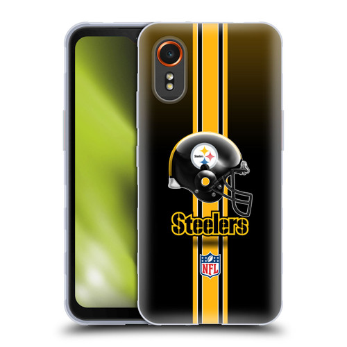 NFL Pittsburgh Steelers Logo Helmet Soft Gel Case for Samsung Galaxy Xcover7 5G