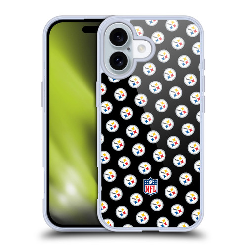 NFL Pittsburgh Steelers Artwork Patterns Soft Gel Case for Apple iPhone 16