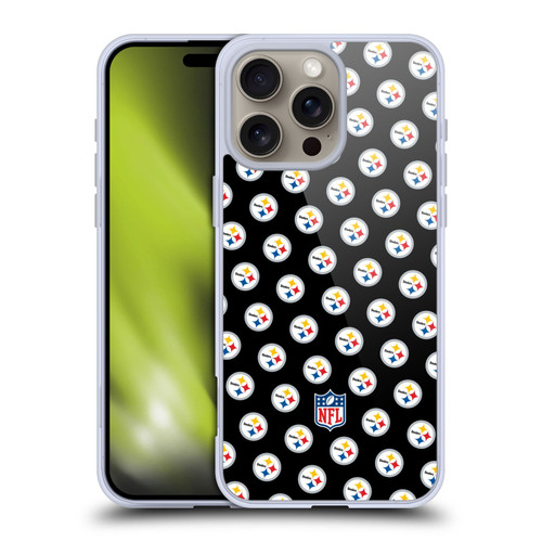 NFL Pittsburgh Steelers Artwork Patterns Soft Gel Case for Apple iPhone 16 Pro Max