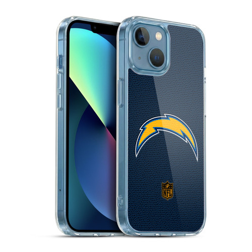 NFL Los Angeles Chargers Logo Football Soft Gel Case for Apple iPhone 13 Mini & MagSafe