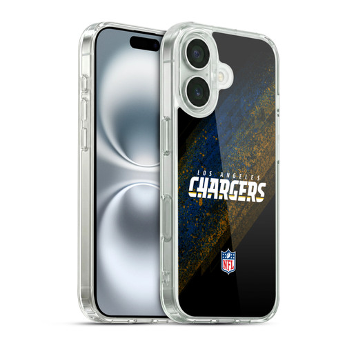 NFL Los Angeles Chargers Logo Blur Soft Gel Case for Apple iPhone 16 & MagSafe