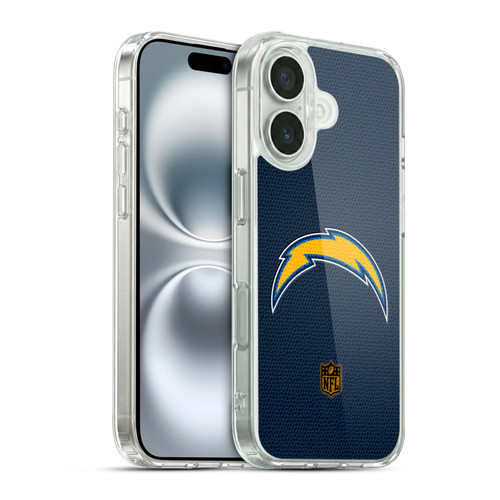 NFL Los Angeles Chargers Logo Football Soft Gel Case for Apple iPhone 16 & MagSafe