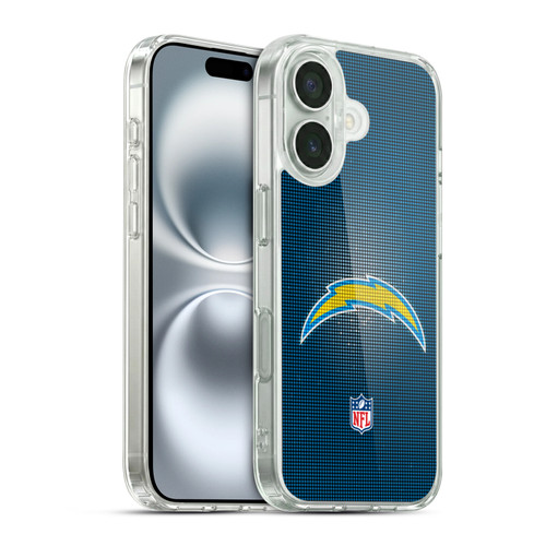 NFL Los Angeles Chargers Artwork LED Soft Gel Case for Apple iPhone 16 & MagSafe