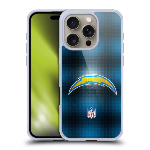 NFL Los Angeles Chargers Artwork LED Soft Gel Case for Apple iPhone 16 Pro