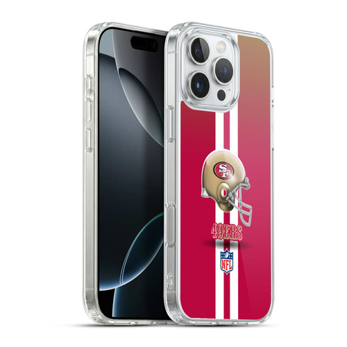 NFL San Francisco 49Ers Logo Helmet Soft Gel Case for Apple iPhone 16 Pro Max