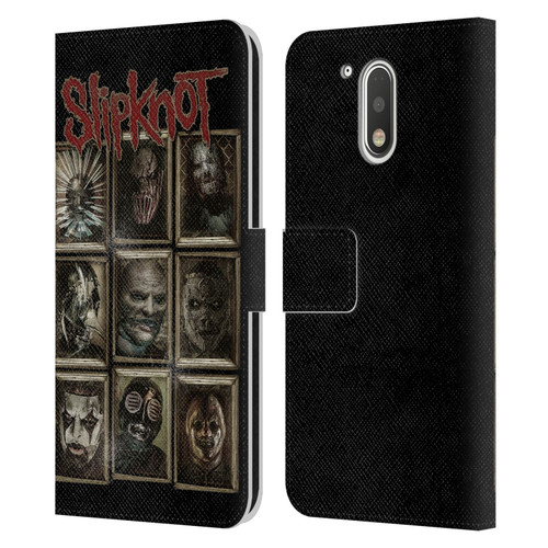 Slipknot Key Art Covered Faces Leather Book Wallet Case Cover For Motorola Moto G41