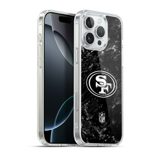 NFL San Francisco 49ers Artwork Marble Soft Gel Case for Apple iPhone 16 Pro Max