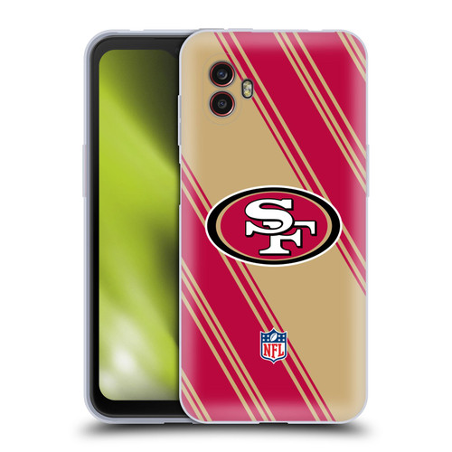 NFL San Francisco 49ers Artwork Stripes Soft Gel Case for Samsung Galaxy Xcover6 Pro/Pro2