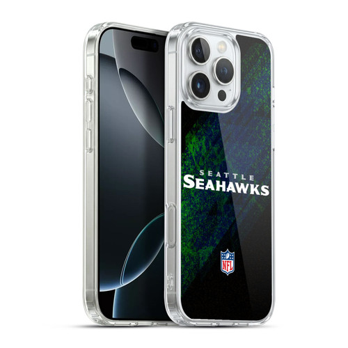 NFL Seattle Seahawks Logo Blur Soft Gel Case for Apple iPhone 16 Pro Max & MagSafe