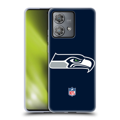 NFL Seattle Seahawks Logo Plain Soft Gel Case for Motorola Edge 40 Neo 5G