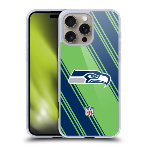 NFL Seattle Seahawks Artwork Stripes Soft Gel Case for Apple iPhone 16 Pro Max NFL Seattle Seahawks Artwork Stripes Soft Gel Case for Apple iPhone 16 Pro Max