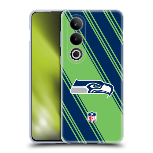 NFL Seattle Seahawks Artwork Stripes Soft Gel Case for OPPO OnePlus Ace 3V 5G