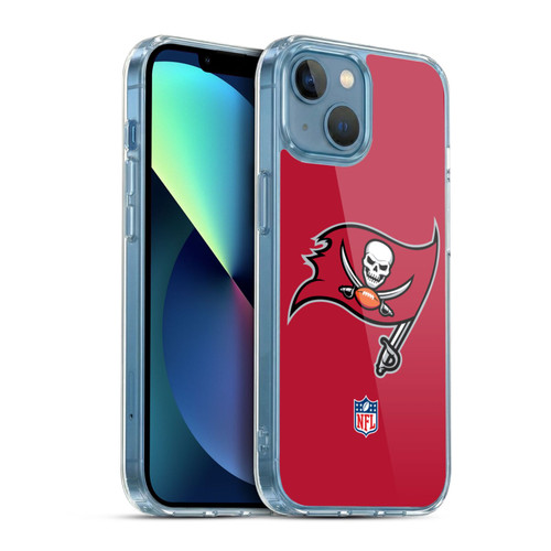 NFL Tampa Bay Buccaneers Logo Plain Soft Gel Case for Apple iPhone 13 Mini & MagSafe