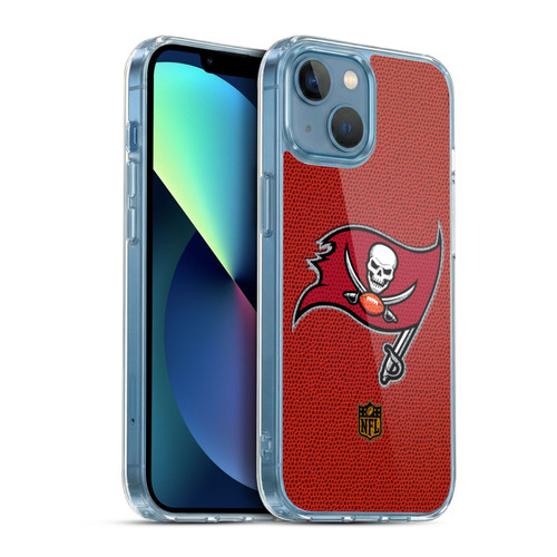 NFL Tampa Bay Buccaneers Logo Football Soft Gel Case for Apple iPhone 13 Mini & MagSafe