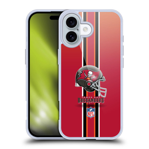 NFL Tampa Bay Buccaneers Logo Helmet Soft Gel Case for Apple iPhone 16