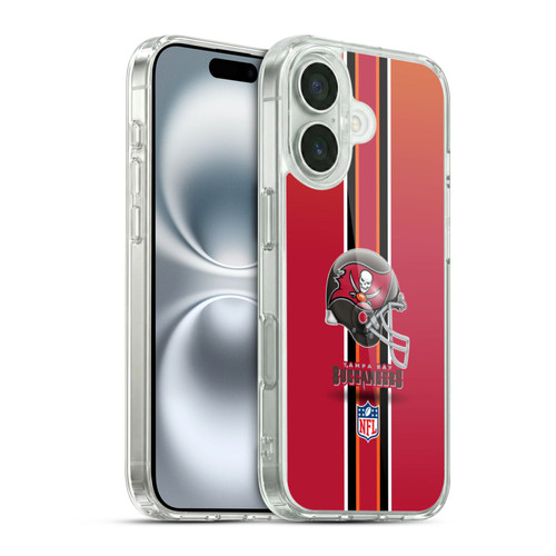NFL Tampa Bay Buccaneers Logo Helmet Soft Gel Case for Apple iPhone 16 & MagSafe